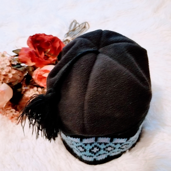 NEW! Blue winter beanie hat with tassel PRICE REDUCED! - Picture 6 of 6